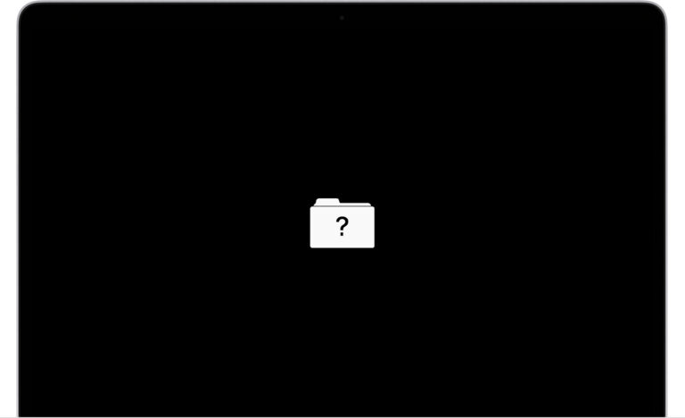 Why is my Mac showing a folder with a question mark?