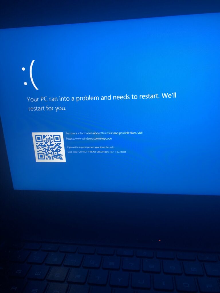 Why is my PC stuck on a blue screen?