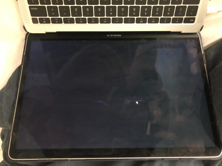 Why is my screen black on my MacBook air?
