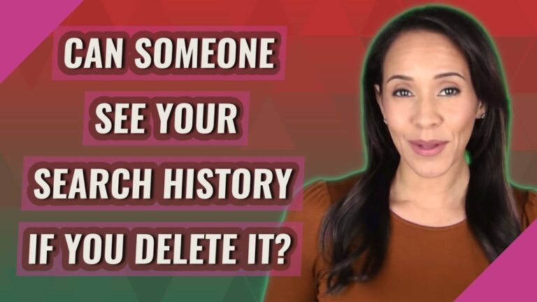 Alguém pode ver seu histórico de pesquisa se você excluí-lo?