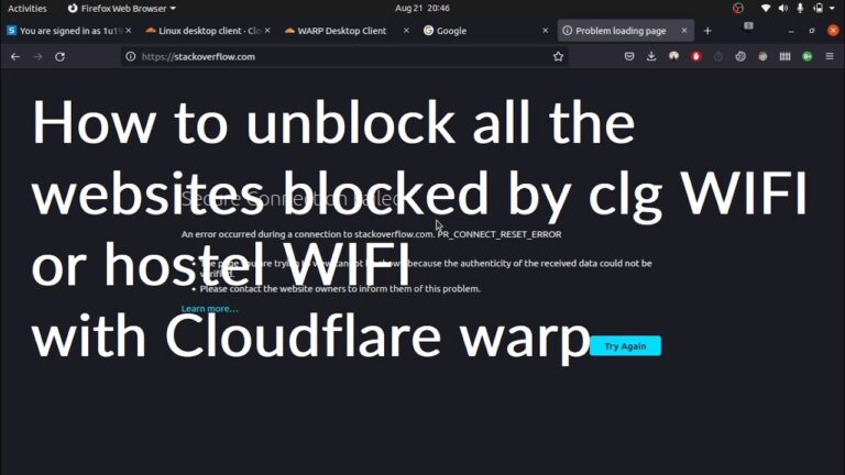 Does warp unblock websites?