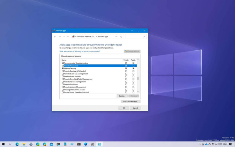 How do I allow internet through firewall?