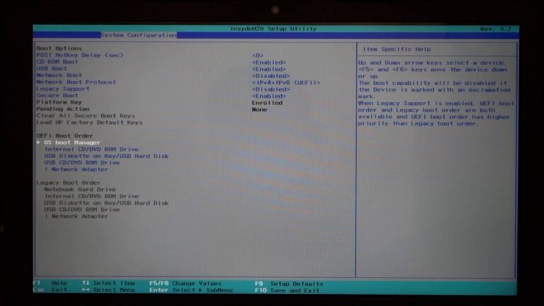 How do I boot my HP laptop from a different hard drive?