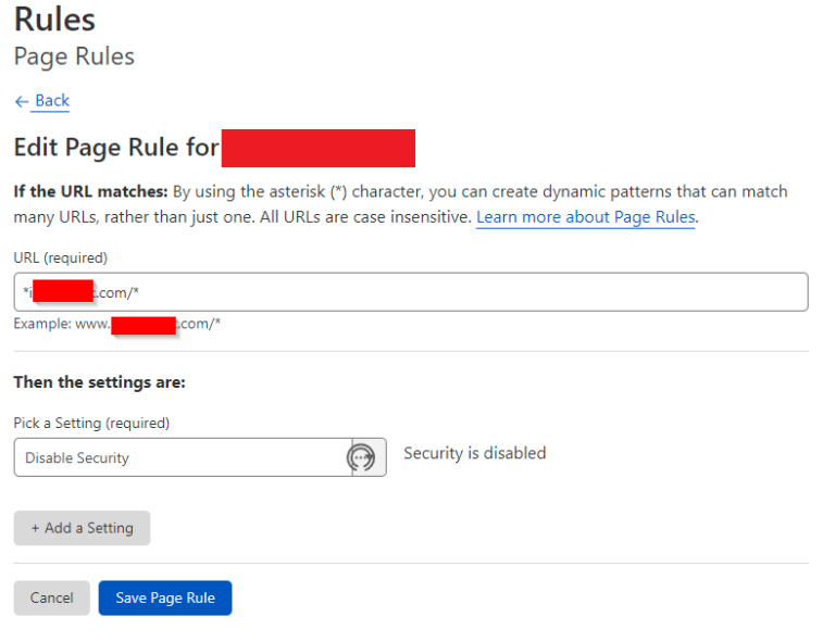 How do I disable DDoS protection by Cloudflare?