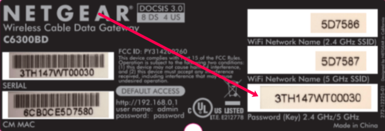 How do I find the username and password for my router?