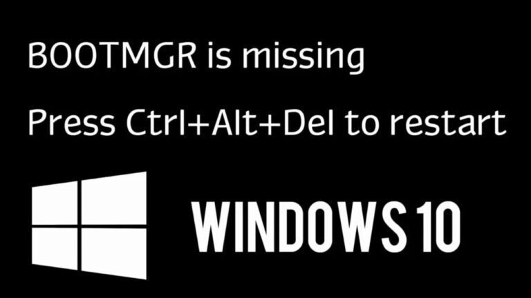 How do I fix BOOTMGR is missing in Windows 10 without CD?