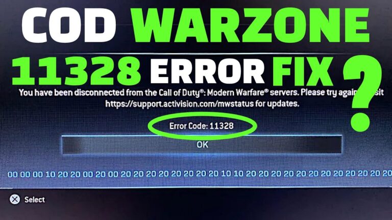 How do I fix error code 11328?