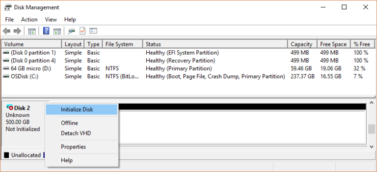How do I initialize a new SSD?