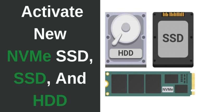 How do I initialize NVME SSD?