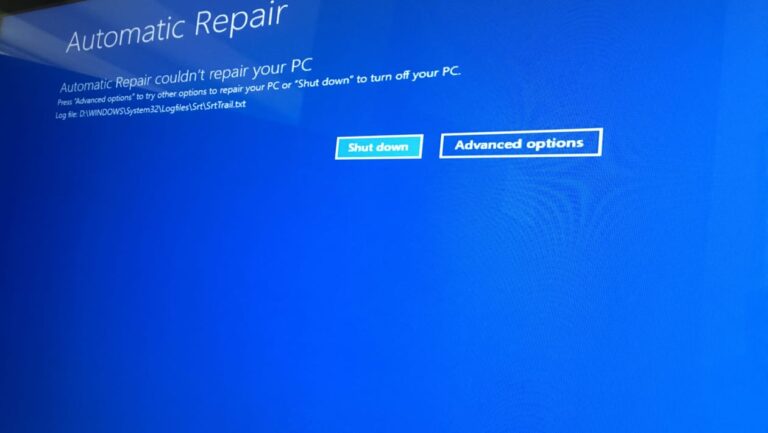How do I reset my computer automatic repair?
