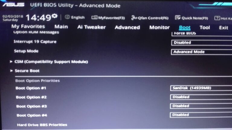 How do I set boot priority in UEFI BIOS?