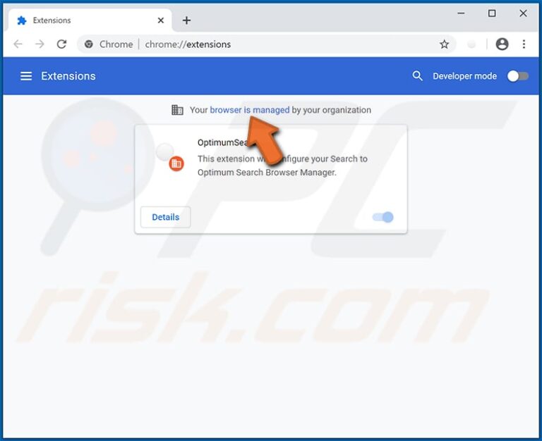 How do I stop my browser from being managed?