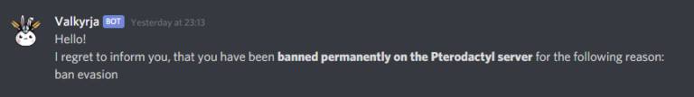 Is ban evasion against Discord ToS?