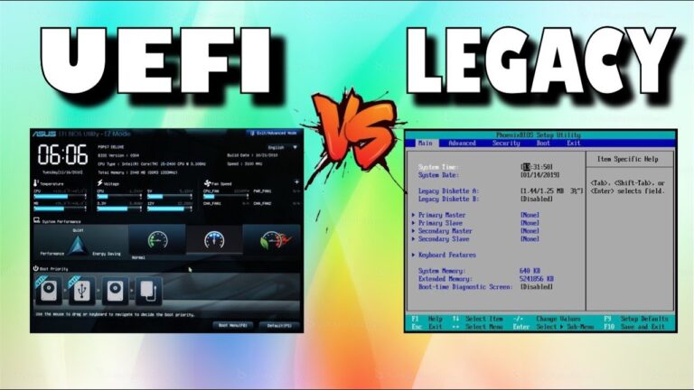 A inicialização UEFI é melhor que o legado?