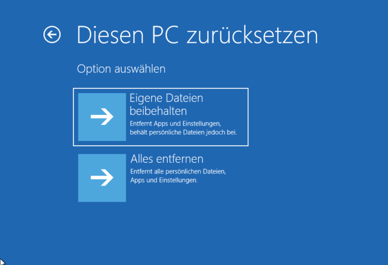 Você pode reparar o Windows 10 sich selbst?