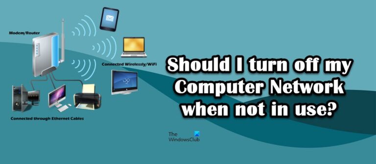 Should modem be turned off when not in use?