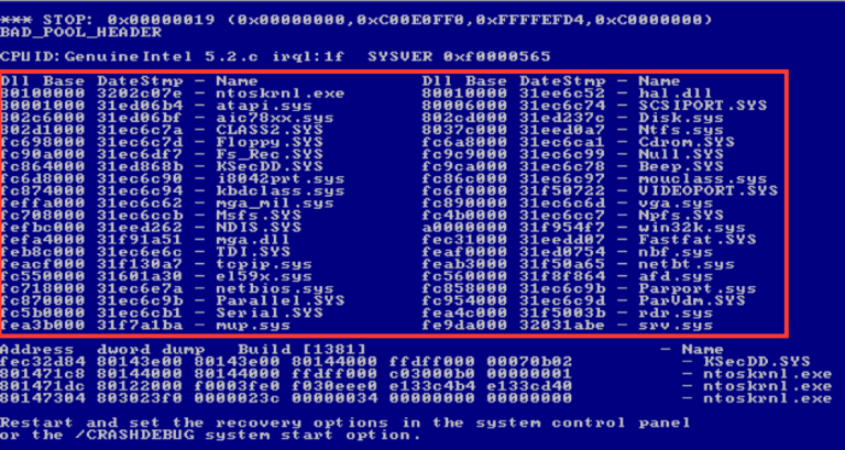 What happens when server crashes?