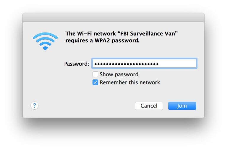 What is a WPA2 password on Mac?