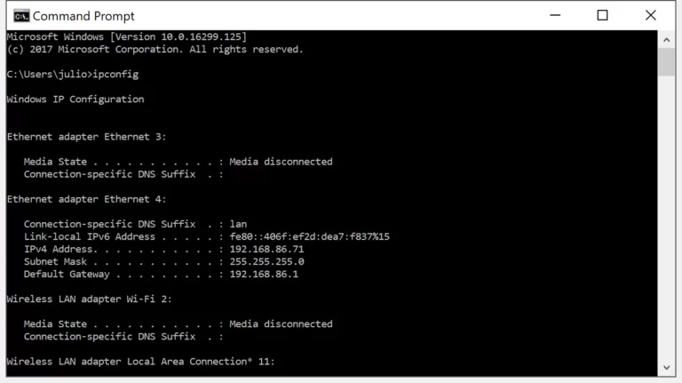 What is the most common IP address?