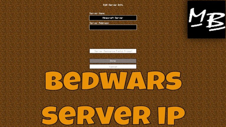 What is the server for Minecraft BedWars?