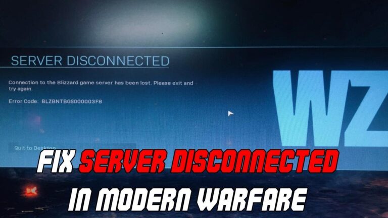 Why do I keep disconnecting Warzone?