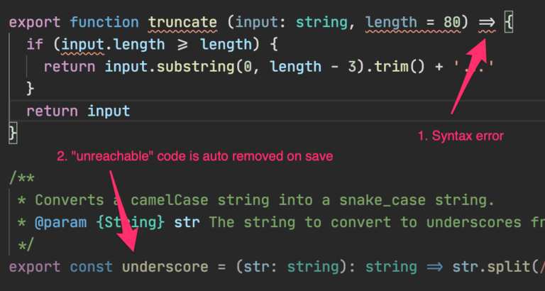 Why does it say my code is unreachable?