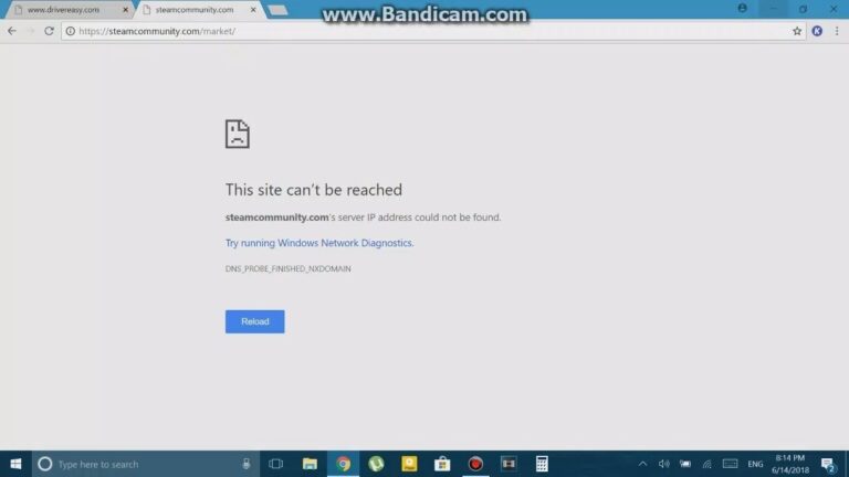 Why does it say server IP could not be found?