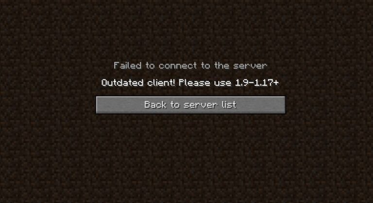 Why does it say unable to connect to server?