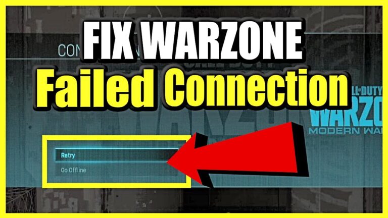 Por que minha conexão continua falhando no Warzone?