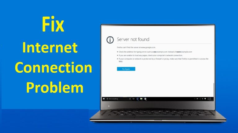 Why Internet is not working in my laptop?