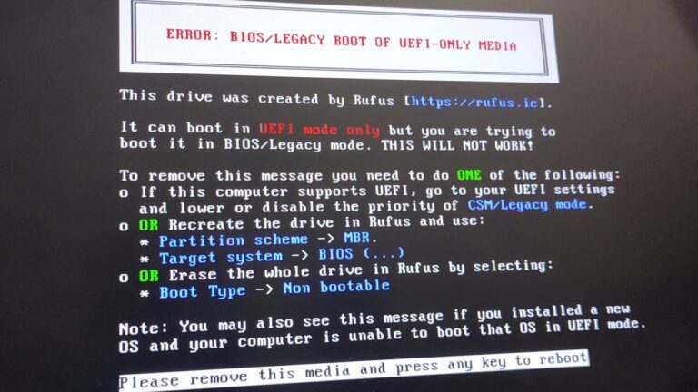 Why is UEFI not booting?