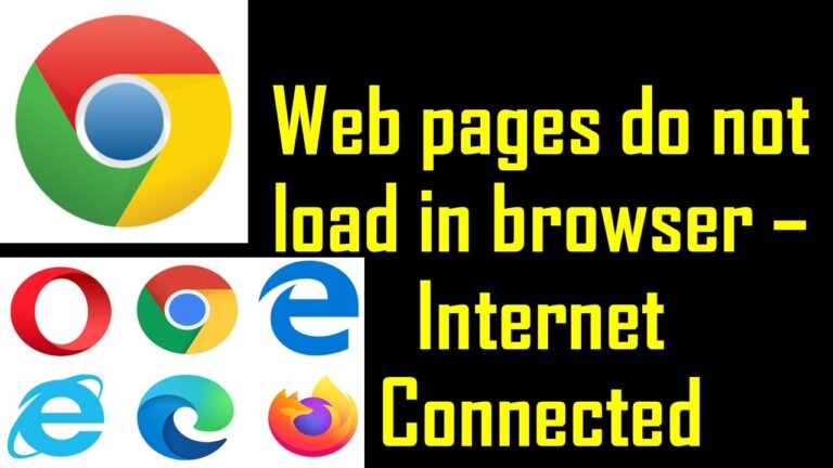 Can connect to internet but Cannot open Web pages?