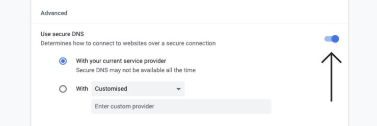 Can I turn off secure DNS?
