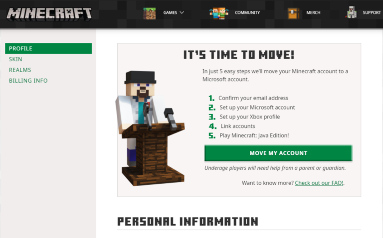 Can I Unmigrate a Minecraft account?