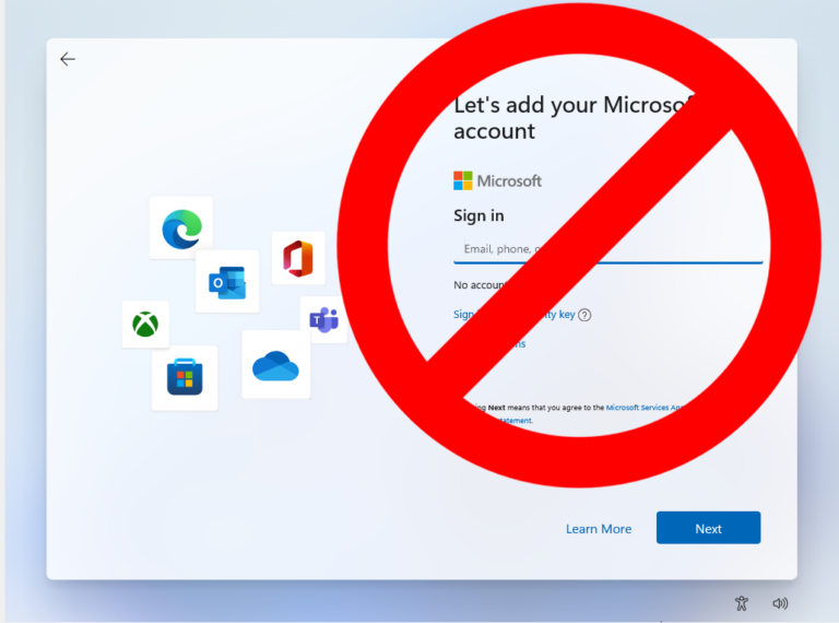 Can I upgrade to Windows 11 pro without a Microsoft account?