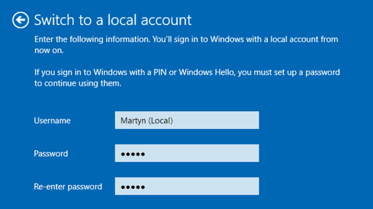 Can I use my computer without a Microsoft account?