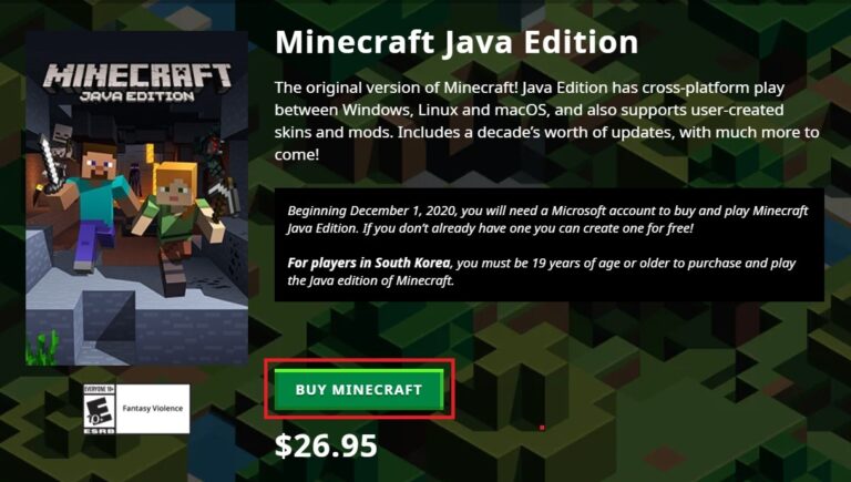 Can Microsoft Minecraft account play with Java?