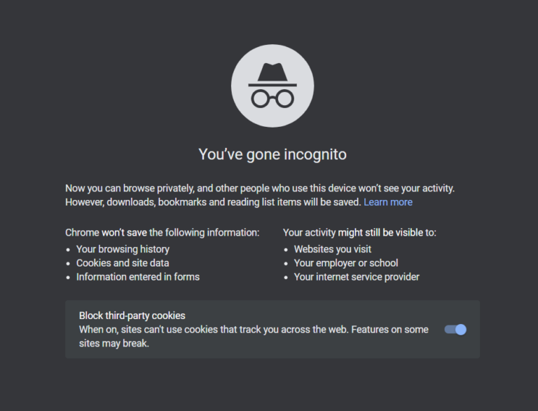 Can my Incognito history be tracked?