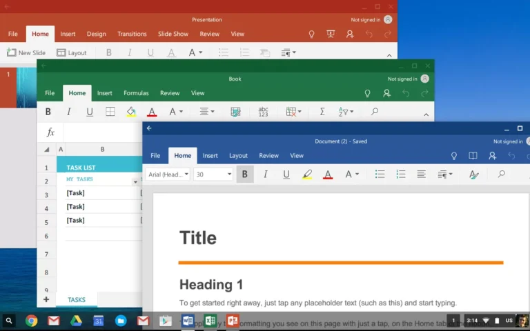 Can you use Microsoft Office on a Chromebook offline?