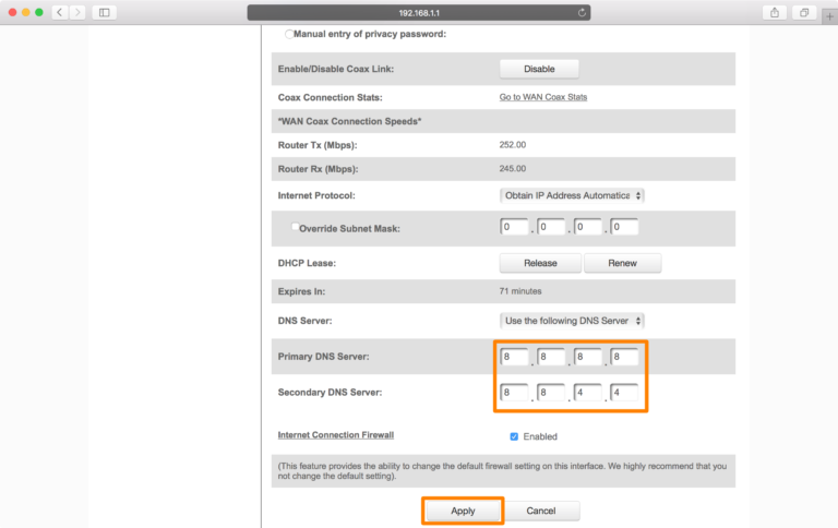 Does changing DNS affect WIFI?