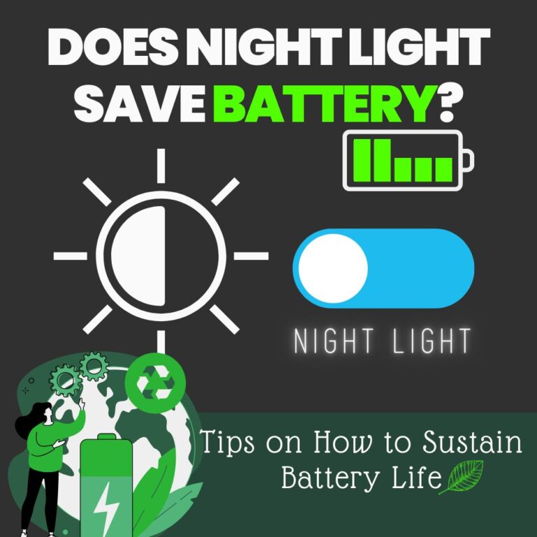Does night light save battery?