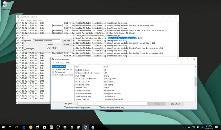 Does Windows use BIOS or UEFI?