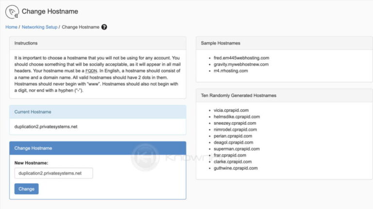 How do I choose a hostname?