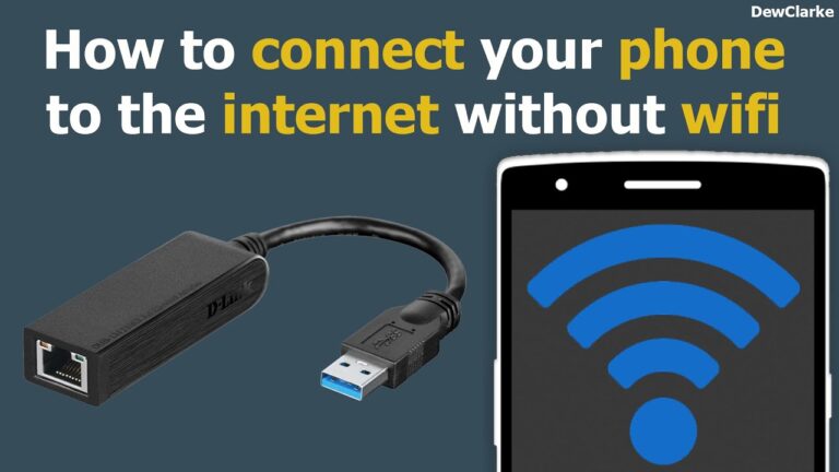 How do I connect to the internet without Wi-Fi?