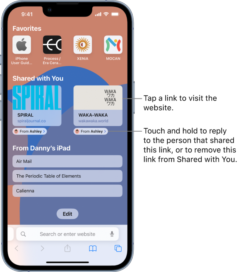How do I enable links on my Iphone?