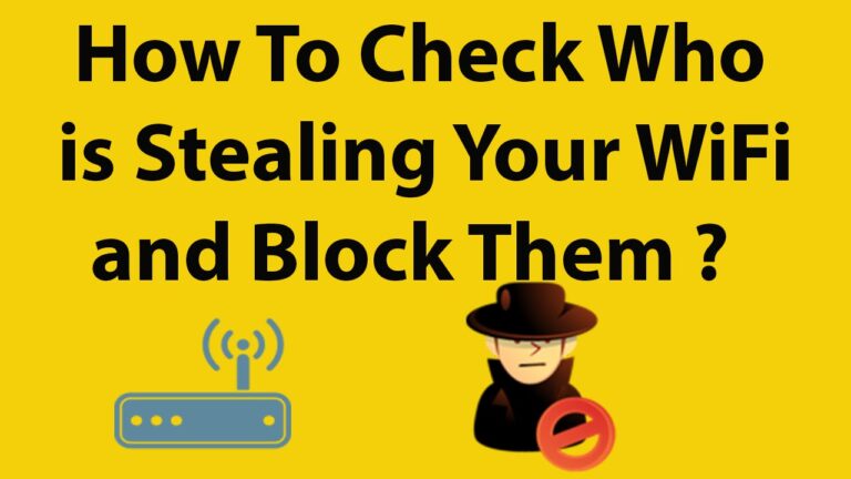 Is someone stealing my WiFi?