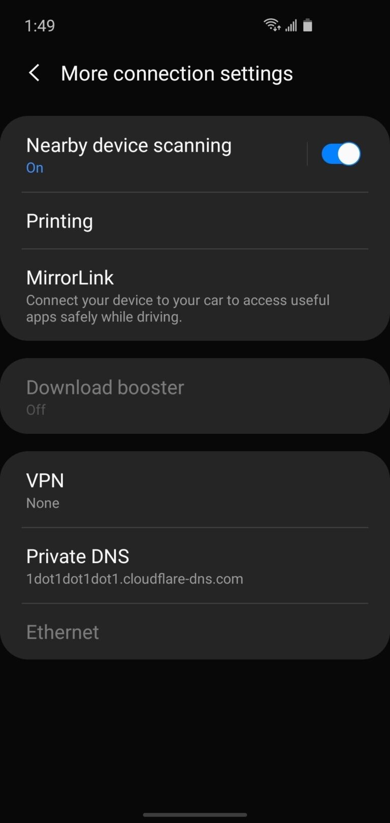Should private DNS be off?