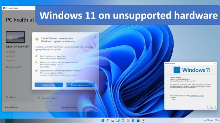 What happens if I install Windows 11 on non compatible device?