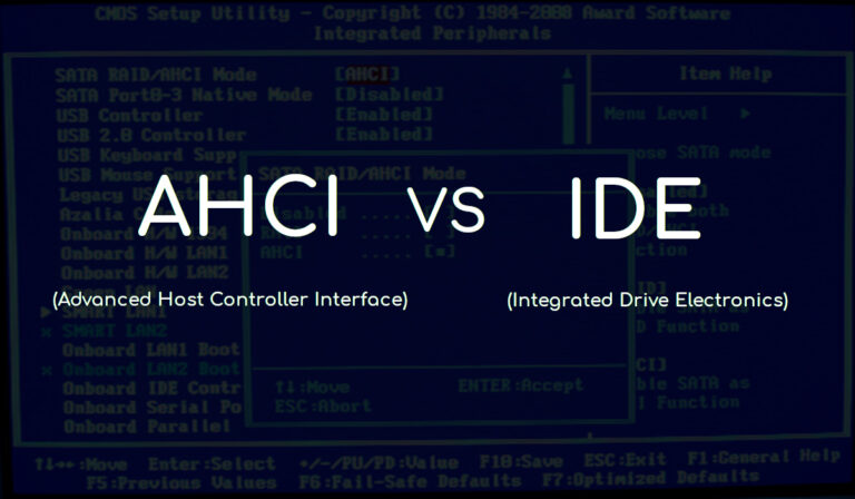 What is better IDE or AHCI?