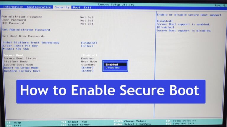 Why should I enable secure boot?